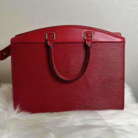 💯Authentic LOUIS VUITTON Epi Riviera Hand Bag Red🍀 - Picture 5 of 14